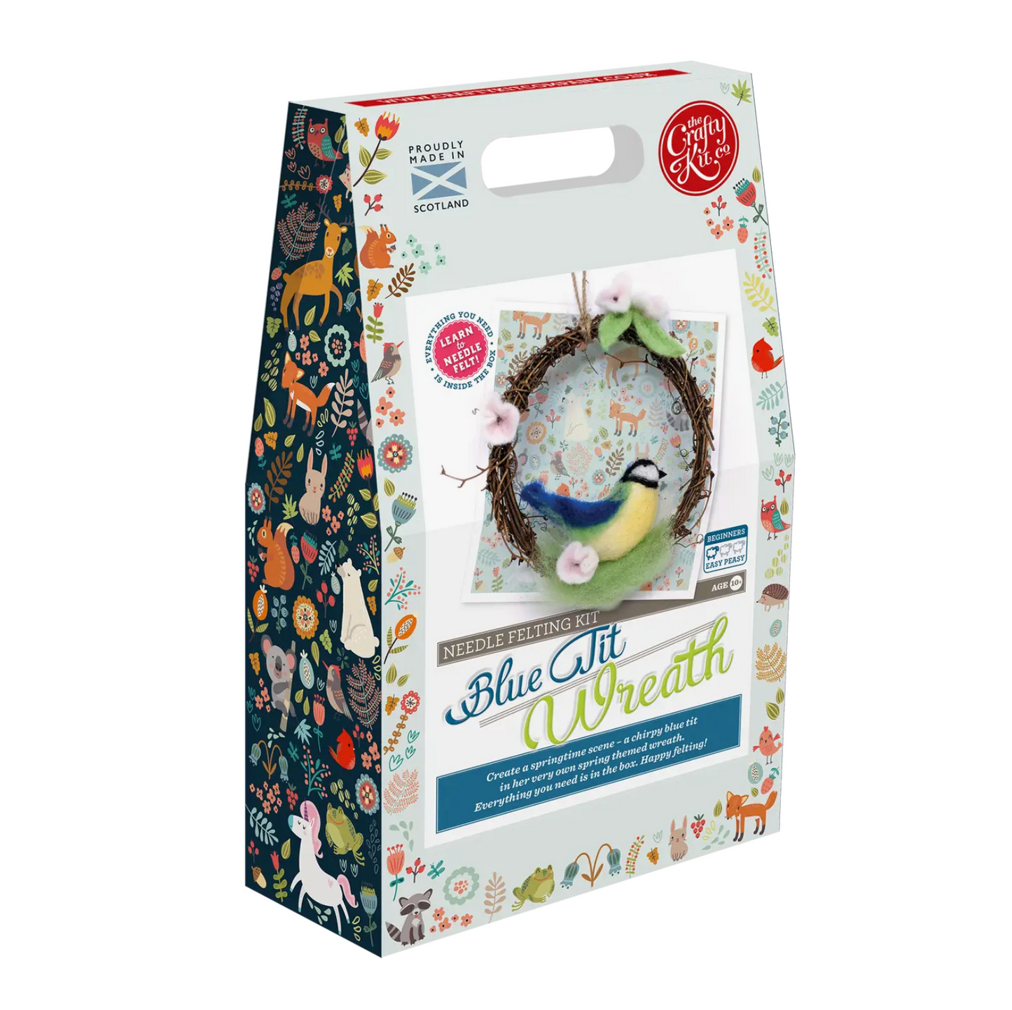 Spring Blue Tit Wreath Needle Felting Craft Kit