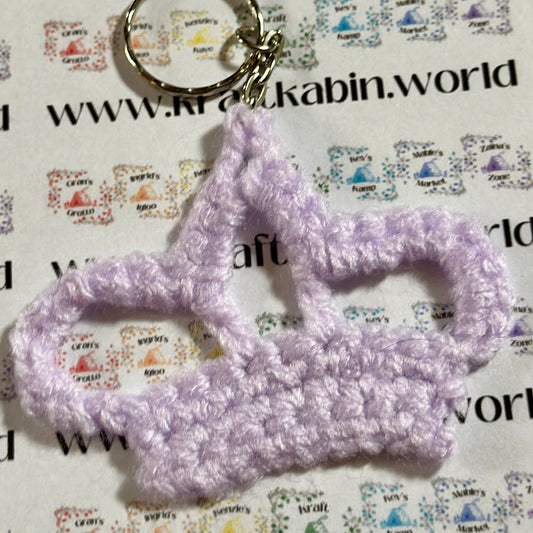 Hand Crocheted Crown Keyrings