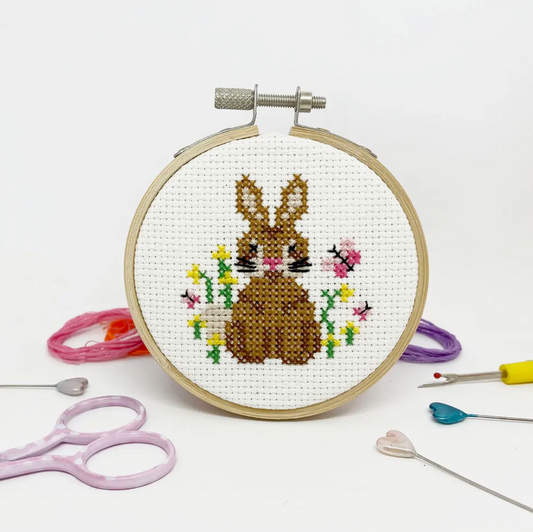 Cute Bunny Mini 3 Inch Cross Stitch Kit