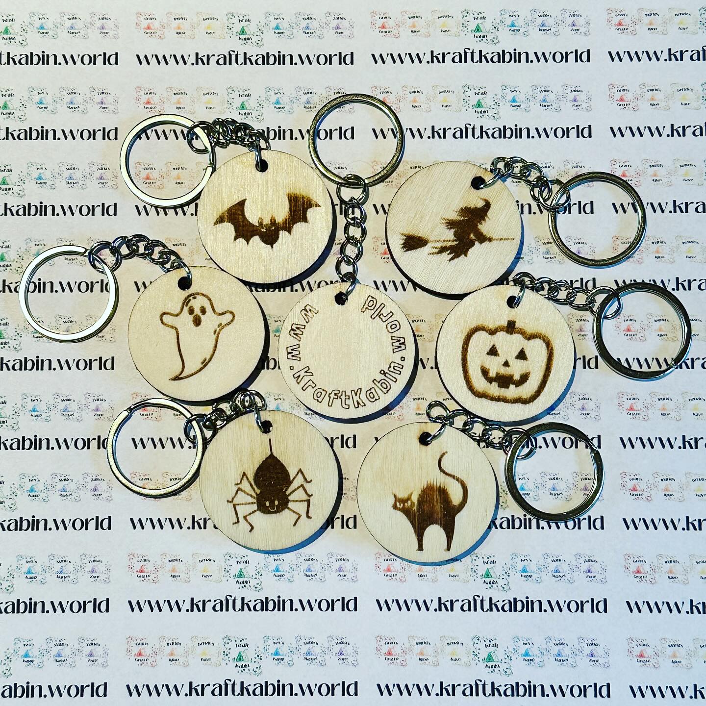 Personalised Halloween Keyrings