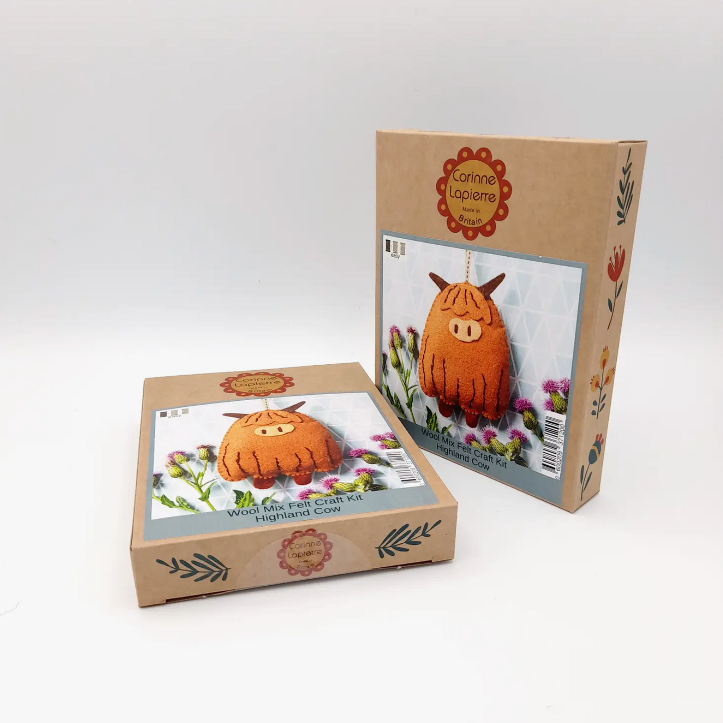 Highland Cow Felt Craft Mini Kit