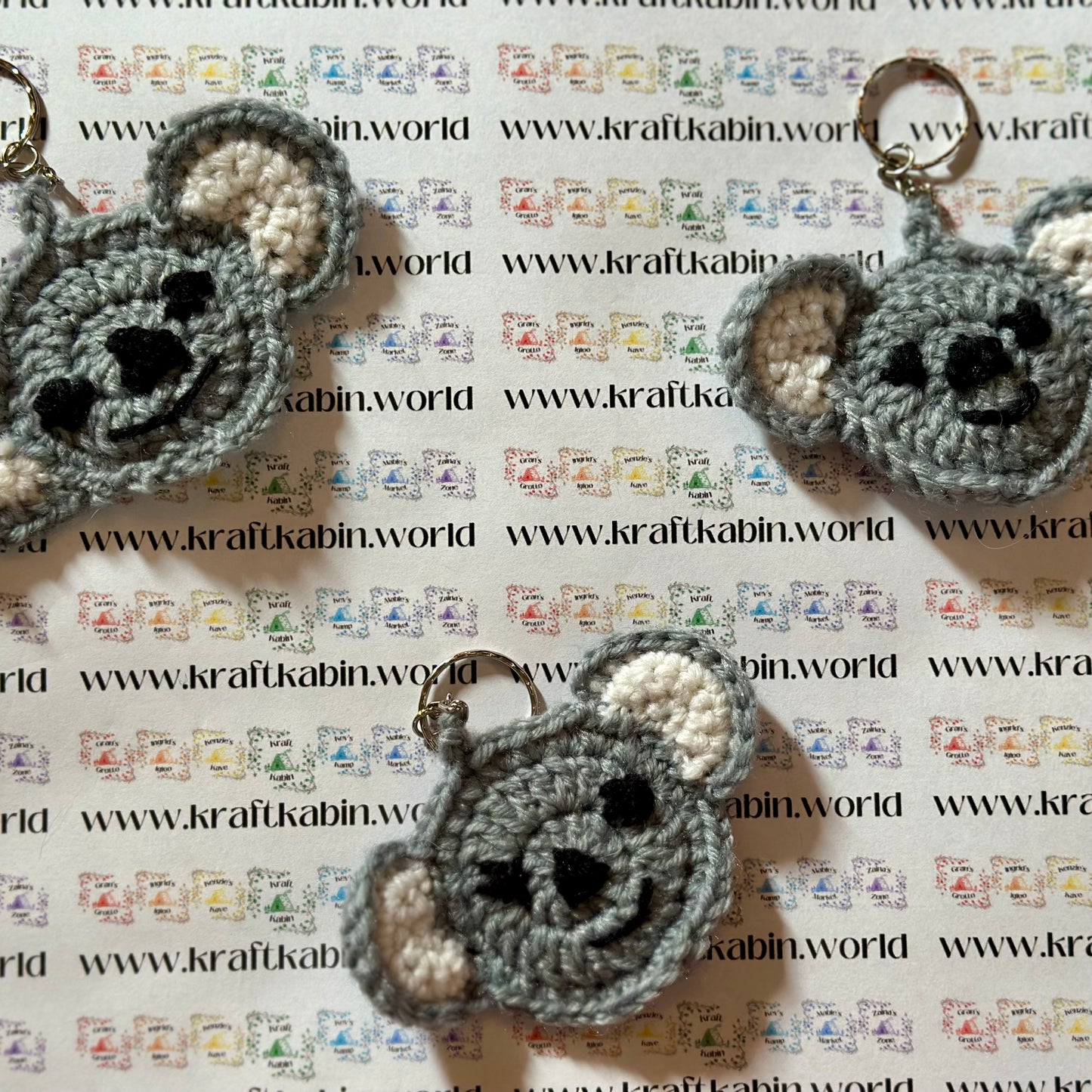 Hand Crocheted Animal Keyrings