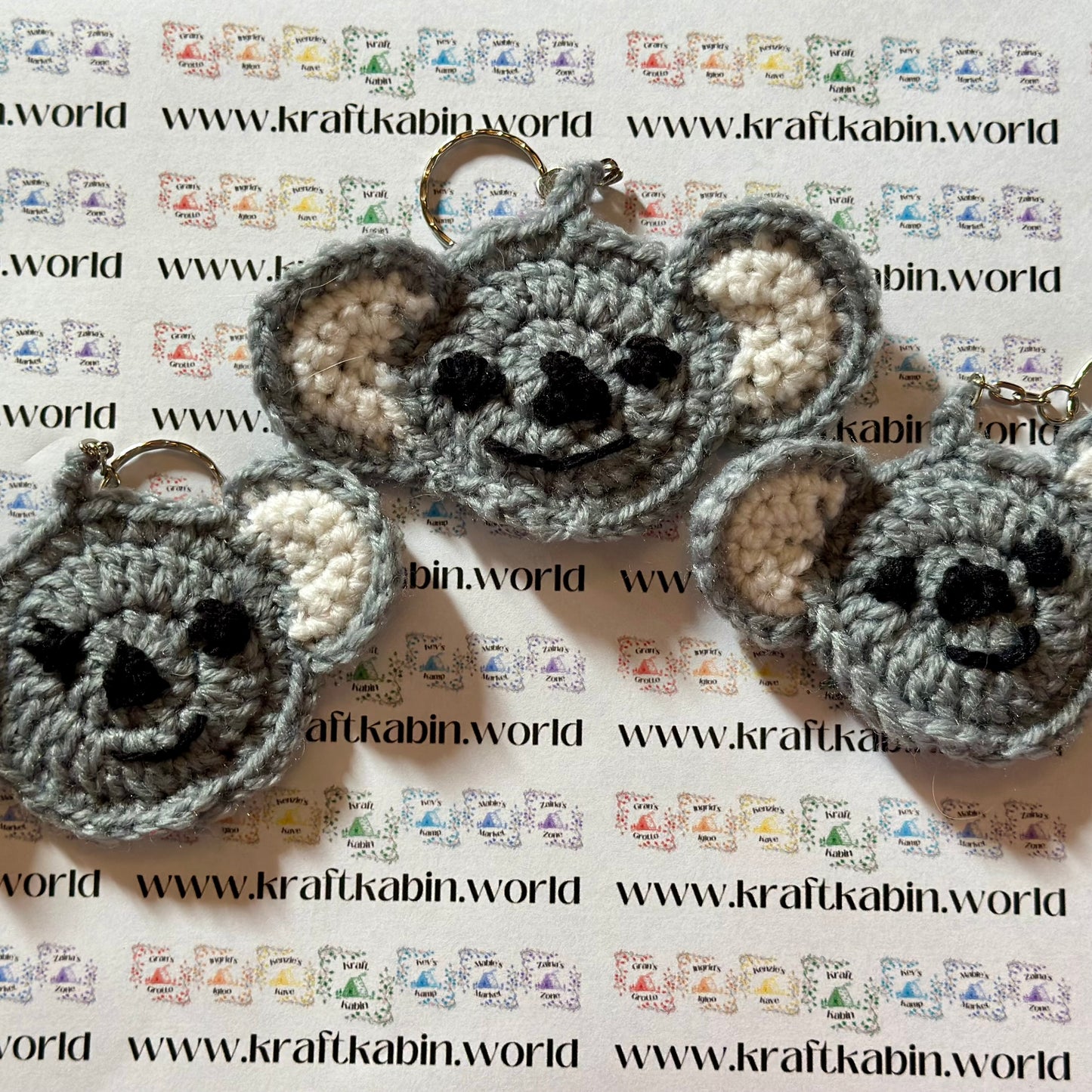 Hand Crocheted Animal Keyrings