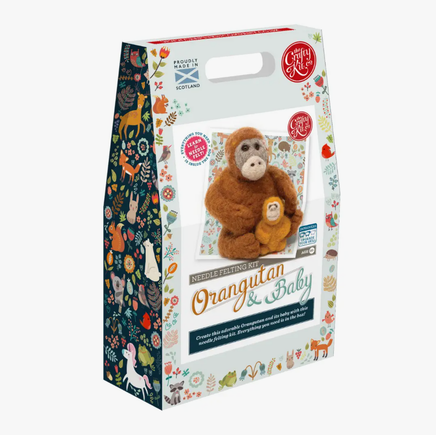 Orangutan and Baby Needle Felting Craft Kit