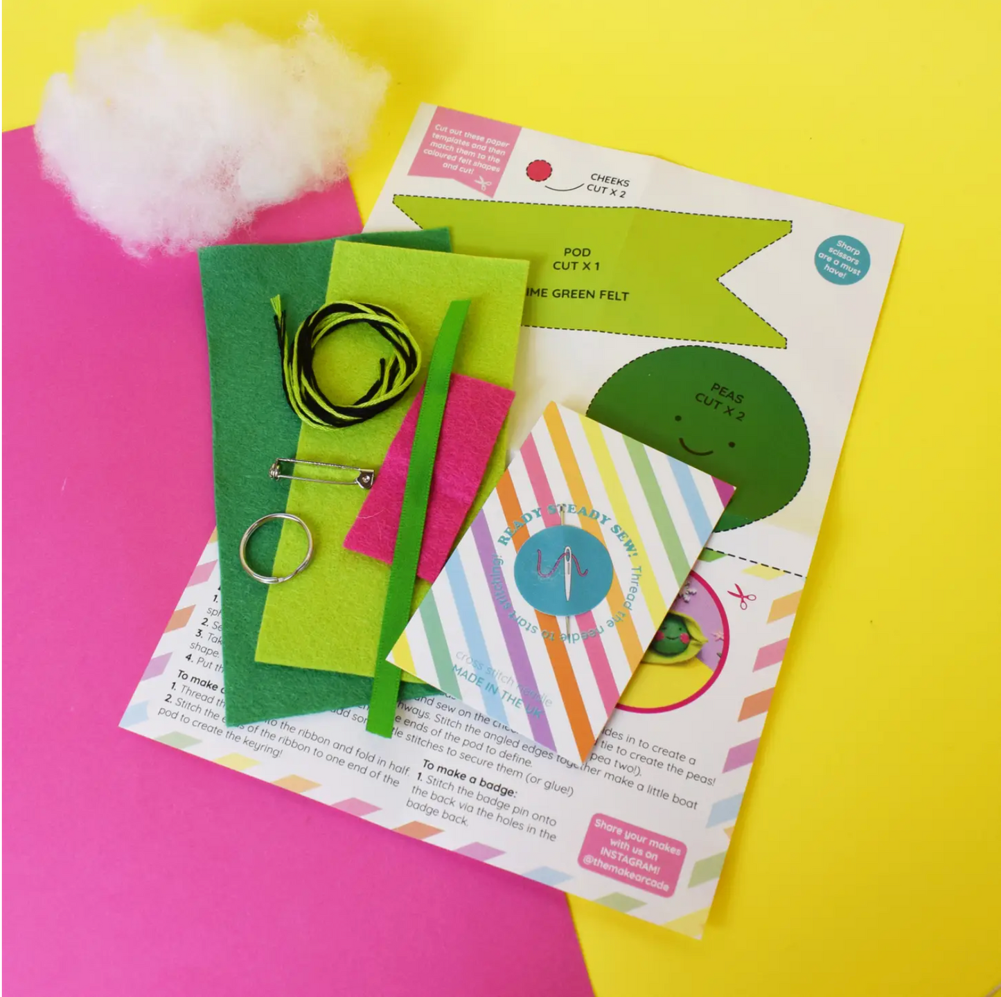 Pea Pod Mini Felt Craft Kit