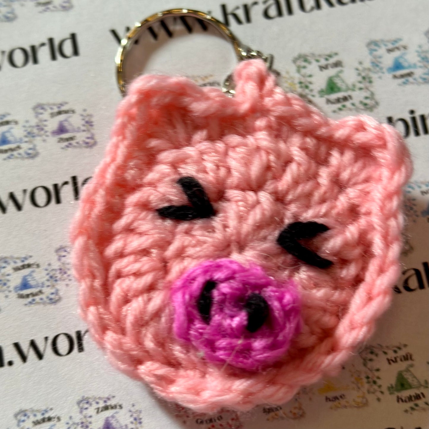 Hand Crocheted Animal Keyrings