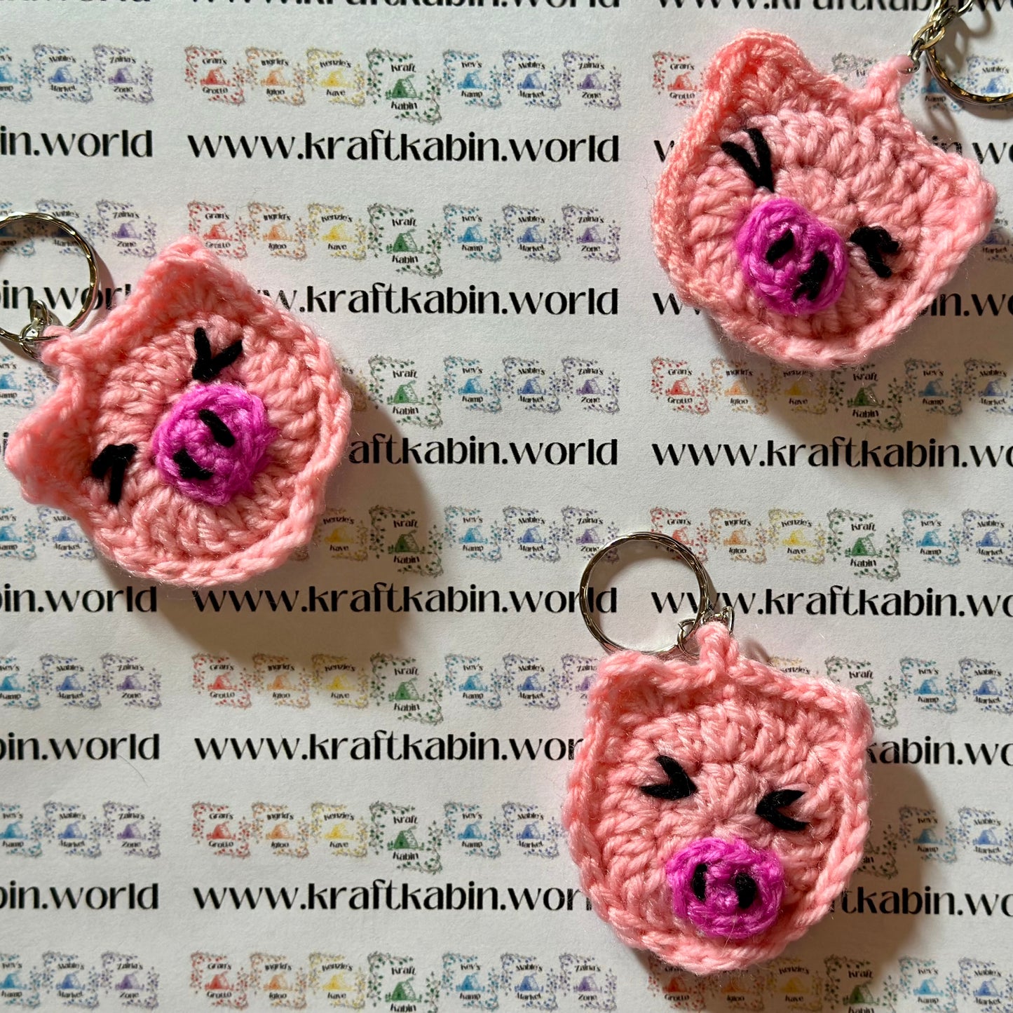 Hand Crocheted Animal Keyrings