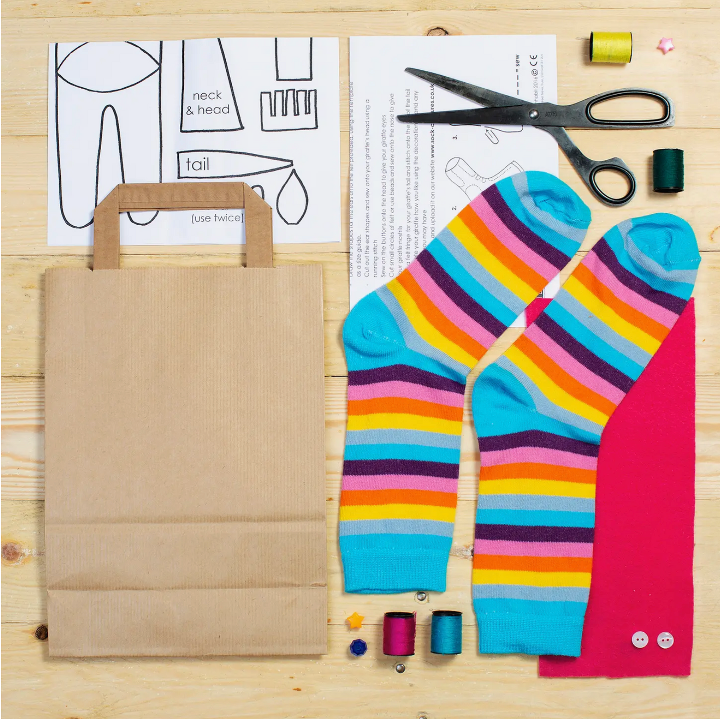 Sock Giraffe Craft Kit