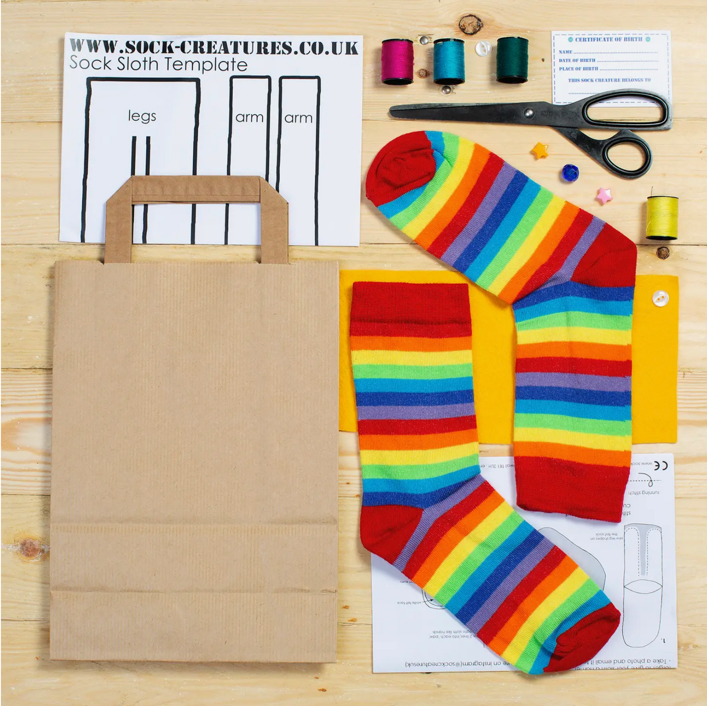 Sock Squirrel Craft Kit