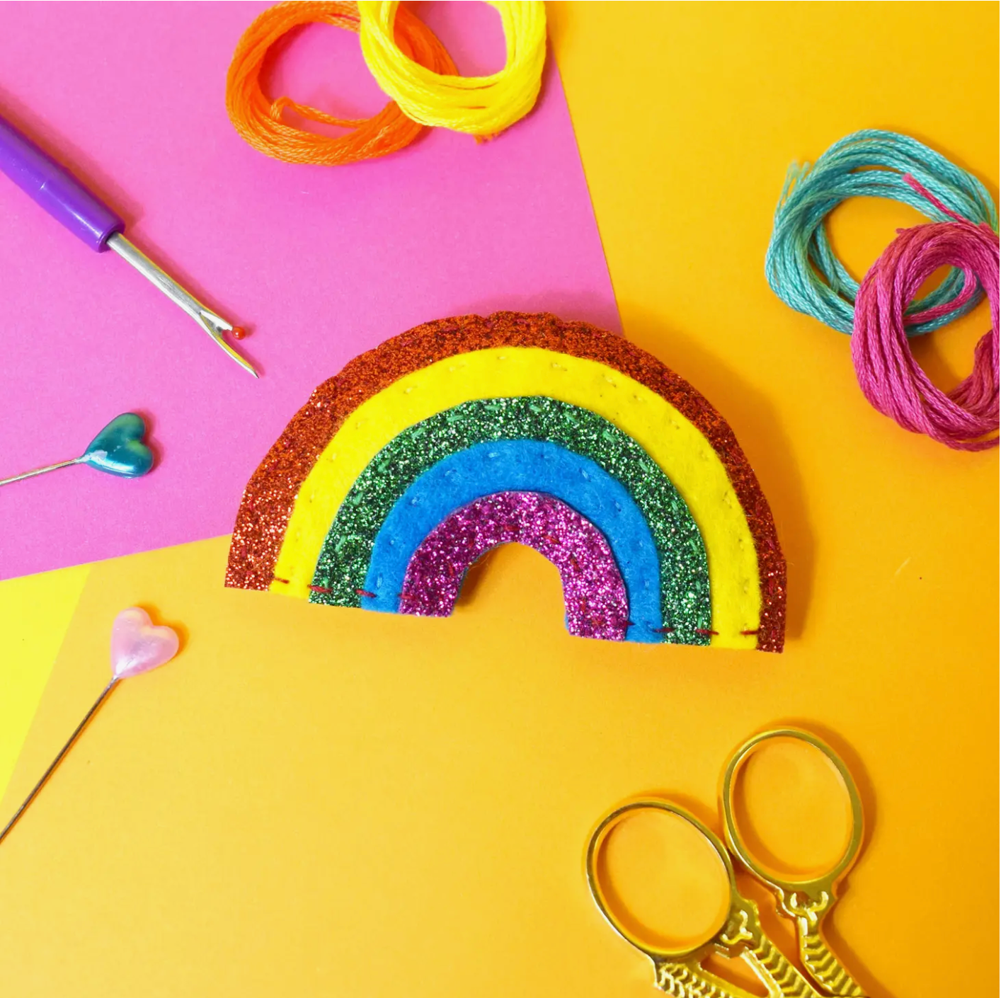 Sparkle Rainbow mini felt craft kit