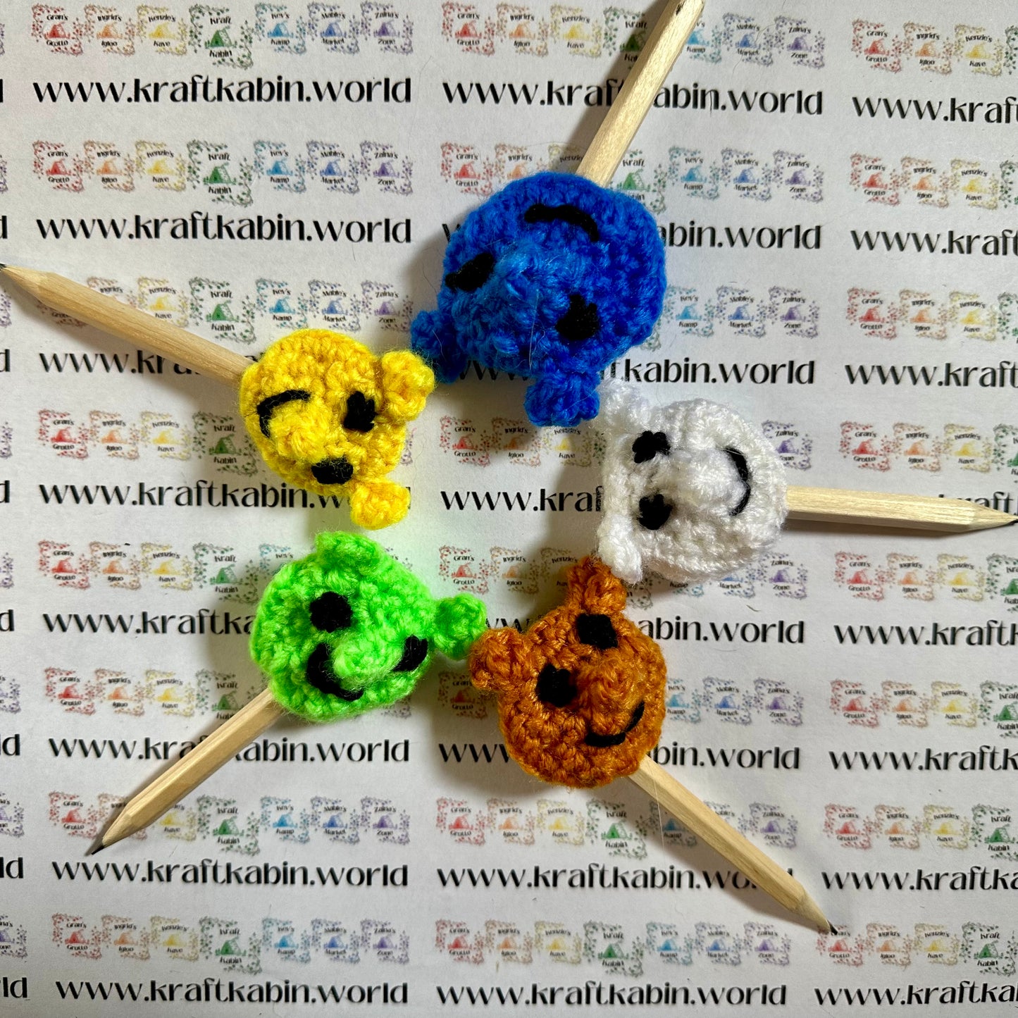 Hand Crocheted Animal Pencil Toppers