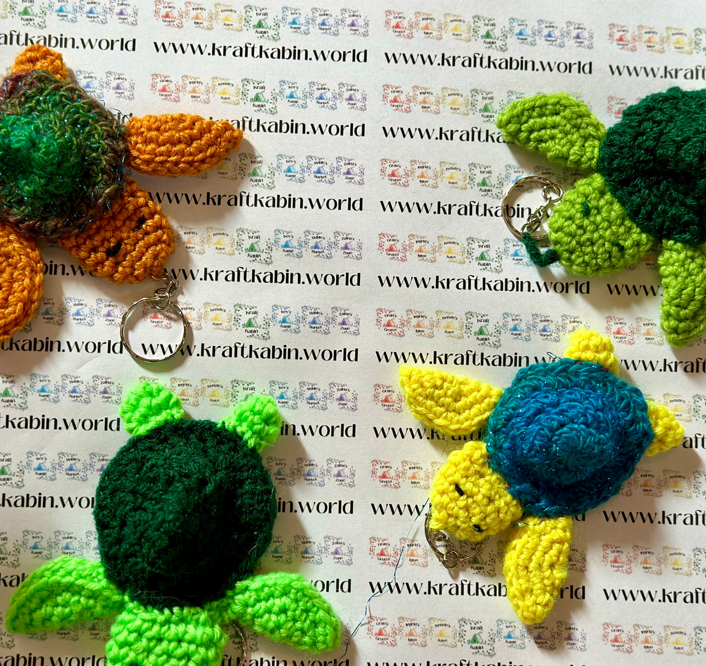 Hand Crocheted Animal Keyrings